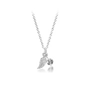 N-1172/42 - 925 Sterling silver necklace with crystal.