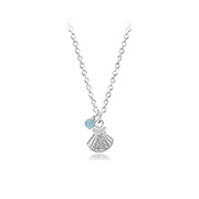 N-1828/42 - 925 Sterling silver necklace with crystal.