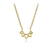 N-5197/42 - Gold plated sterling silver necklace.