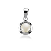 P-1630/1 - 925 Sterling silver pendant with fresh water pearl.
