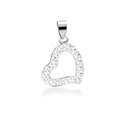 P-1650/1 - 925 Sterling silver pendant with crystal.