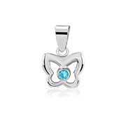 P-1822 - 925 Sterling silver pendant with crystal.