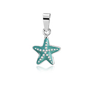 P-1913 - 925 Sterling silver pendant with enamel color.