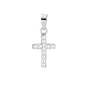 P-1994 - 925 Sterling silver pendant with crystal.