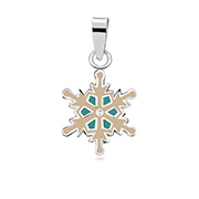 P-2119 - 925 Sterling silver pendant with enamel color.