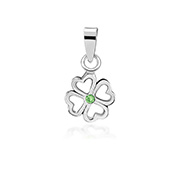 P-2173 - 925 Sterling silver pendant with crystal.