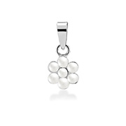 P-2223 - 925 Sterling silver pendant with synthetic pearl.
