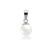 P-271 - 925 Sterling silver pendant with synthetic pearl.