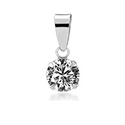 PZ-086 - 925 Sterling silver pendant with cubic zircon.