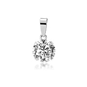 PZ-540 - 925 Sterling silver pendant with cubic zircon.