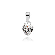 PZ-553 - 925 Sterling silver pendant with cubic zircon.