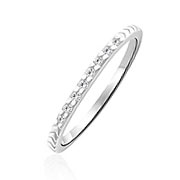 RI-1053 - 925 Sterling silver ring with cubic zircon.