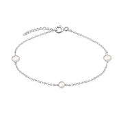 BL-2237 - 925 Sterling silver bracelet with fresh water pearl.