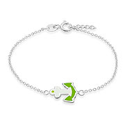 BL-663 - 925 Sterling silver with enamel color.