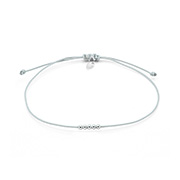 BL-8209 - Cord bracelet with 925 Sterling silver.