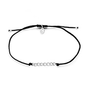 BL-8260 - Cord bracelet with 925 Sterling silver.
