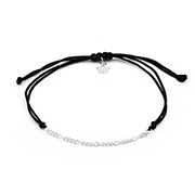 BL-8278 - Cord bracelet with 925 Sterling silver.