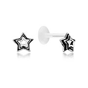 BS-006 - 925 Sterling silver tragus.