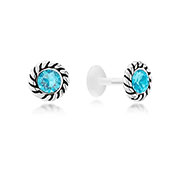 BS-030 - 925 Sterling silver tragus.