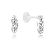BS-130 - 925 Sterling silver tragus.