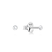 AS-021 - 925 Sterling silver stud with crystals.