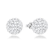E-11856 - 925 Sterling silver stud with multi crystals.