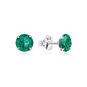 E-12350 - 925 Sterling silver stud with crystals.