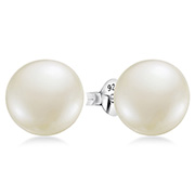 E-12436/1 - 925 Sterling silver stud with fresh water pearl.