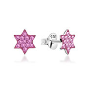 E-12698 - 925 Sterling silver stud with multi crystals.