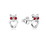 E-13124 - 925 Sterling silver stud with crystals.