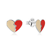 E-13169 - 925 Sterling silver stud with Enamel color.