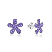 E-13300 - 925 Sterling silver stud with multi crystals.