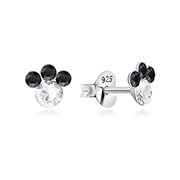 E-13412 - 925 Sterling silver stud with crystals.