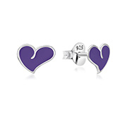 E-13429 - 925 Sterling silver stud with Enamel color.