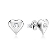 E-13783 - 925 Sterling silver stud with crystals.