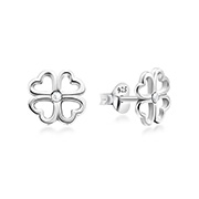 E-13785 - 925 Sterling silver stud with crystals.