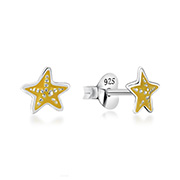 E-13999 - 925 Sterling silver stud with Enamel color.