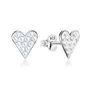 E-14096 - 925 Sterling silver stud with multi crystals.
