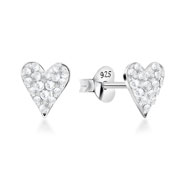 E-14097 - 925 Sterling silver stud with multi crystals.