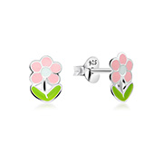 E-14452/1 - 925 Sterling silver stud with Enamel color.