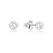 E-14488 - 925 Sterling silver stud with multi crystals.