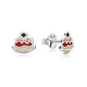 E-14539 - 925 Sterling silver stud with Enamel color.