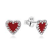 E-14571 - 925 Sterling silver stud with Enamel color.
