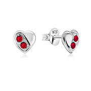 E-14642 - 925 Sterling silver stud with crystals.