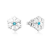 E-15096 - 925 Sterling silver stud with crystals.