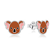 E-15295/1 - 925 Sterling silver stud with Enamel color.