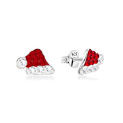 E-15305 - 925 Sterling silver stud with multi crystals.