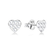 E-15330 - 925 Sterling silver stud with multi crystals.