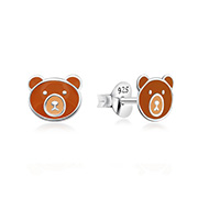 E-15424 - 925 Sterling silver stud with Enamel color.