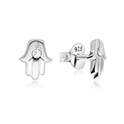 E-15480 - 925 Sterling silver stud with crystals.